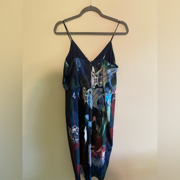 Chelsea 28 print faux wrap dress size 8 - Picture 6 of 9